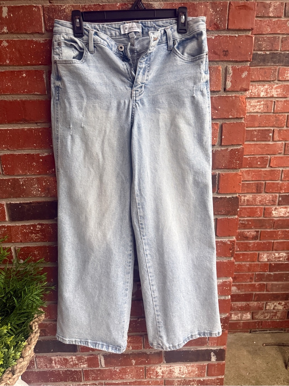 Celebrity Pink Relaxed Wide Leg Jeans - Light Blue
